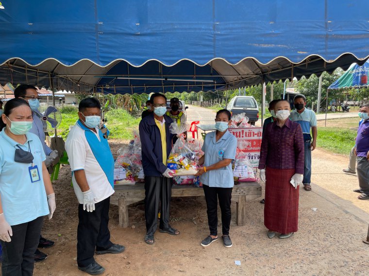ภาพกิจกรรมมอบถุงยังชีพ ด้วยรักและห่วงใย